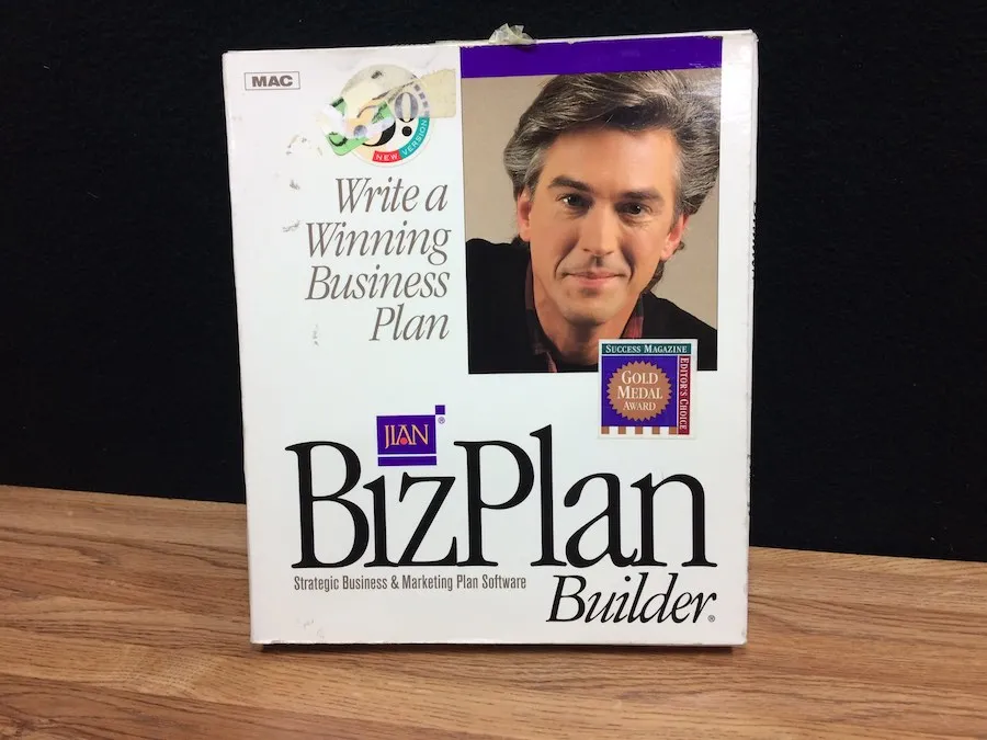 The original BizPlanBuilder box from JIAN